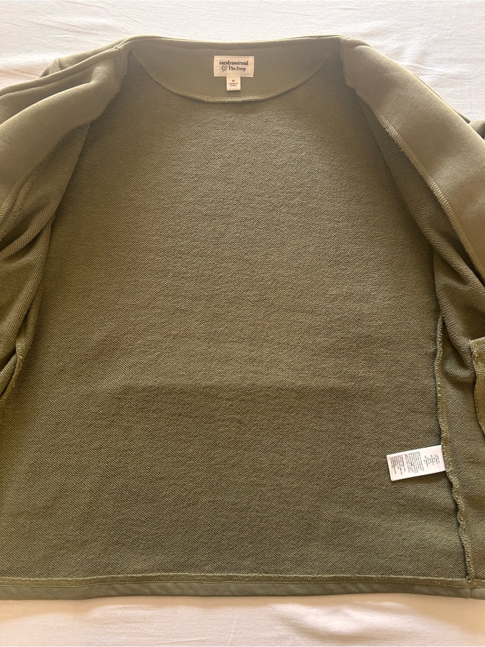 Carlyly Mirand x The Drop Asymmetrical Moto Sweater Jacket - Picture 7 of 9